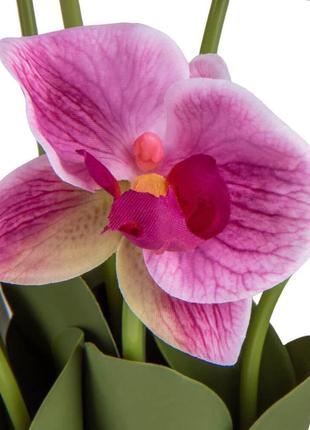 Искусственный декоративный букет орхидей, розовый2 фото