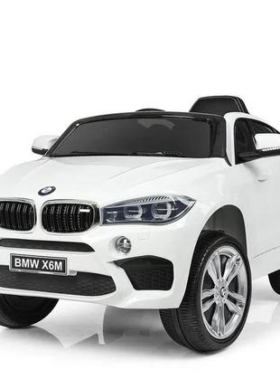 Детский электромобиль джип bambi racer bmw jj2199eblr-1, со светом и пультом. белый