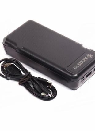 Повербанк 20000mah, fast charge 5v2a + кабель зарядки axxis ax-1389