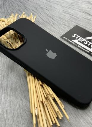 Чехол для iphone 14 (6.1) silicone case cover full 360 квадратный с микрофиброй закрытым низом силиконовый