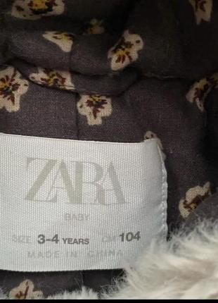 Стильна шубка zara.2 фото