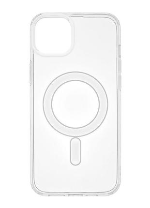 Чохол tpu clear case with magsafe для iphone 14 plus