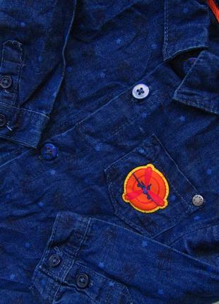 Качественная и стильная рубашка  джинсовая kiabi3 фото
