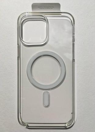 Чохол прозорий clear case mm2y3zm/a magsafe (original) оригінал для apple iphone 13 pro (6.1") clear3 фото