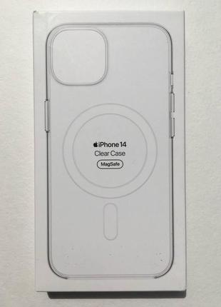 Чохол прозорий clear case mpu13rm/a magsafe (original) оригінал для apple iphone 14 (6.1") clear2 фото
