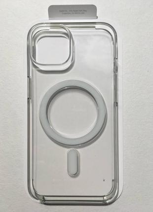 Чохол прозорий clear case mpu13rm/a magsafe (original) оригінал для apple iphone 14 (6.1") clear3 фото