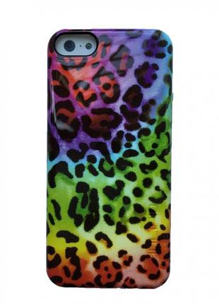 Чохол протиударний incipio feather для iphone 5c rainbow cheetah