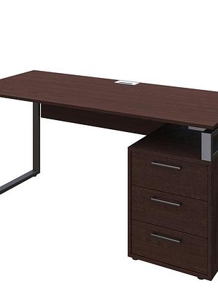 Офисный письменный стол loft details l160b венге магия с царгой