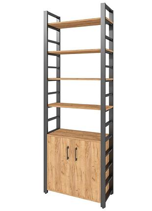 Стеллаж металлический loft details mm-230b-1 дуб крафт золотой