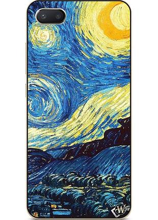 Силіконовий чохол бампер для iphone 7 plus з малюнком місячна ніч