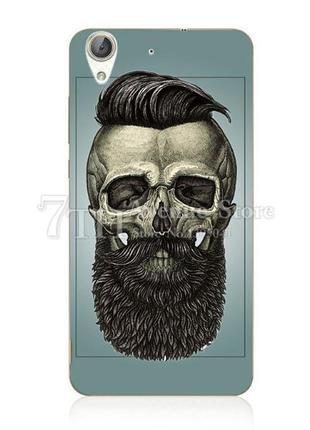 Силиконовый бампер чехол для huawei y6ii y6 ii с рисунком череп