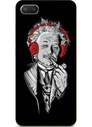 Силиконовый чехол для iphone 8 plus с рисунком эйнштейн