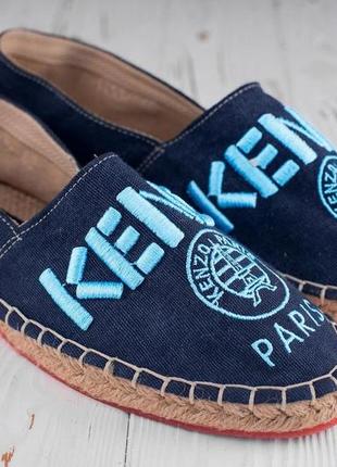 Эспадрильи kenzo paris blue еспадрільї кензо париж сині