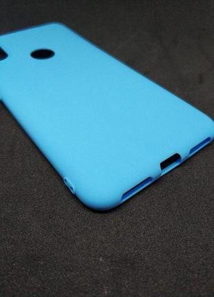 Силіконовий чохол бампер для xiaomi redmi note 6 pro candy case блакитний2 фото