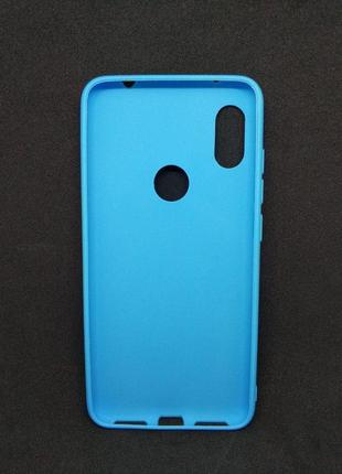 Силіконовий чохол бампер для xiaomi redmi note 6 pro candy case блакитний3 фото