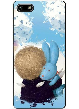 Силиконовый бампер чехол для huawei y5 prime 2018 с рисунком любимый зайка гапчинская