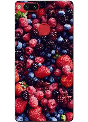 Силіконовий бампер для xiaomi mi a1 з малюнком ягоди