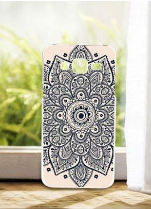 Силиконовый чехол бампер с рисунком для samsung galaxy core i8260 i8262 индийский узор