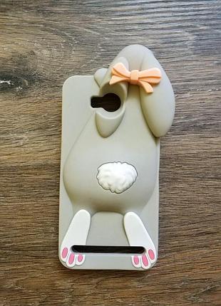 3d силіконовий чохол для huawei y3ii y3-2 заєць moschino сірий