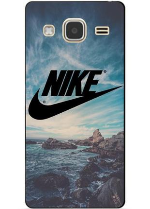 Чехол силиконовый бампер для samsung j3 galaxy j320 с рисунком nike