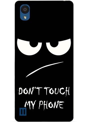 Чохол силіконовий для zte blade a5 2019 з малюнком dont touch