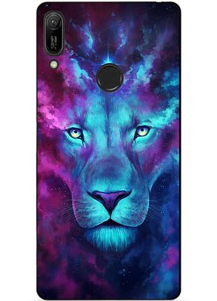 Бампер силіконовий чохол для huawei y6 prime 2019 з малюнком космічний лев