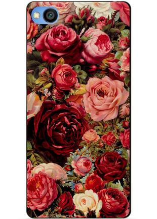 Чохол силіконовий для xiaomi redmi go з малюнком червоні троянди