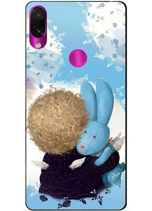 Чехол силиконовый бампер для xiaomi redmi note 7 с рисунком гапчинская зайка