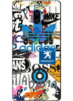 Силиконовый чехол для meizu x8 с рисунком adidas1 фото