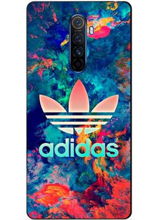 Силіконовий чохол бампер для realme x2 pro з малюнком adidas