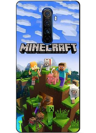 Силіконовий чохол бампер для realme x2 pro з малюнком minecraft