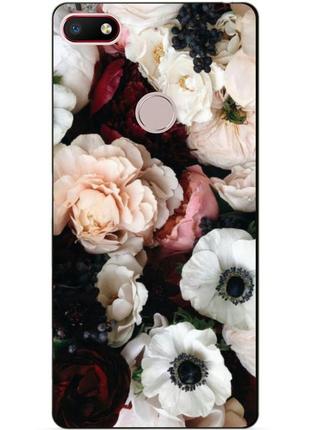 Чохол силіконовий для zte nubia v18 з малюнком маки