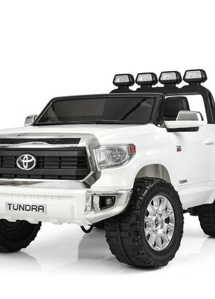 Детский электромобиль джип bambi racer toyota jj2255eblr-1 c музыкой и катафотами. белый