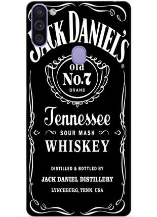 Силіконовий бампер чохол для samsung m11 з малюнком jack daniels