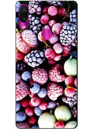 Чехол силиконовый для xiaomi redmi 7 с рисунком ягоды ice
