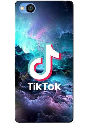 Силіконовий чохол бампер для xiaomi redmi go з малюнком tik tok
