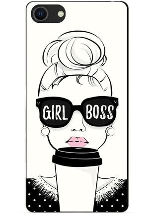 Силиконовый бампер чехол для iphone se 2020 с рисунком girl boss