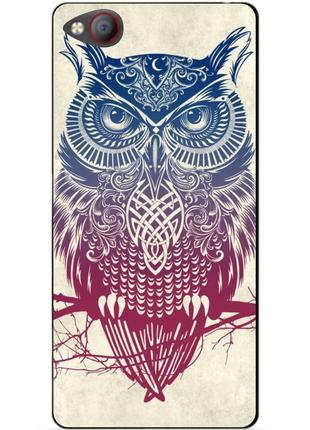 Чехол силиконовый для zte nubia m2 lite с рисунком сова