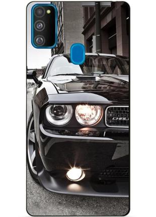 Силіконовий бампер чохол для samsung m21 galaxy m215f з малюнком dodge