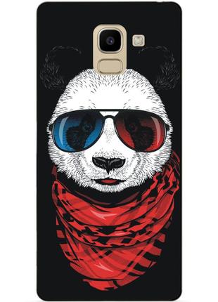 Силіконовий бампер чохол для samsung j6 galaxy j600 з малюнком панда