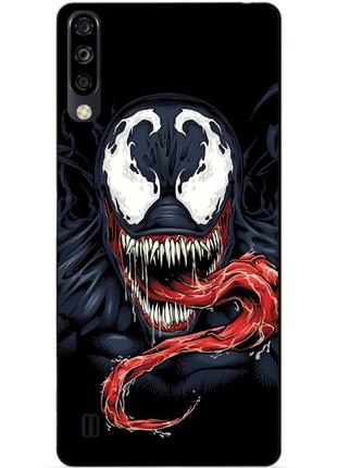 Силиконовый чехол бампер для zte blade a7 2020 с рисунком venom