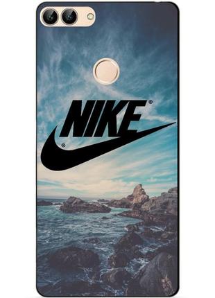 Силіконовий бампер чохол для huawei p smart з малюнком nike