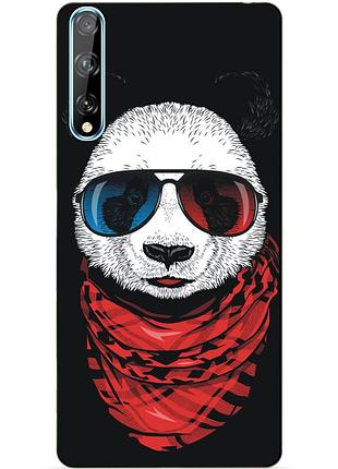 Силиконовый чехол бампер для huawei p smart s с рисунком панда