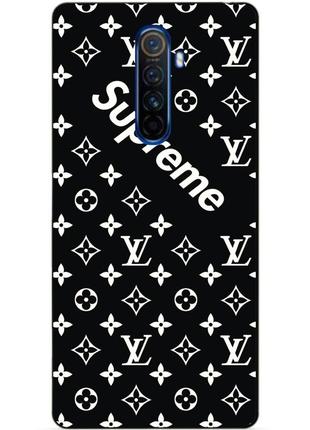 Силіконовий чохол бампер для realme x2 pro з малюнком supreme