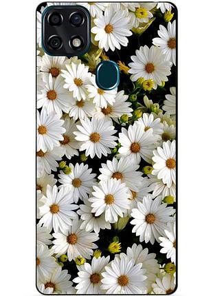 Силіконовий чохол бампер для zte blade 20 з малюнком ромашки