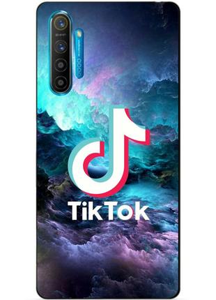 Силіконовий чохол бампер для realme xt з малюнком tik tok