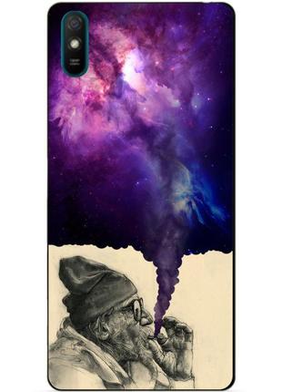 Силиконовый бампер чехол для xiaomi redmi 9a с рисунком дед космос