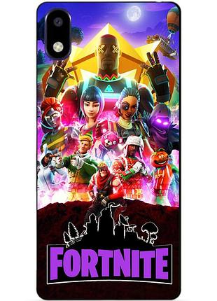 Силіконовий чохол бампер для zte a3 2020 з малюнком фортнайт