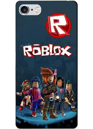 Силиконовый бампер чехол для iphone 5s с рисунком roblox