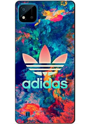 Силіконовий чохол бампер для realme c11 2021 з малюнком adidas